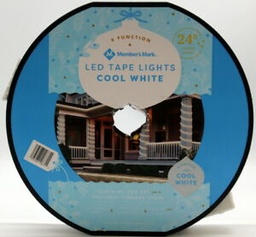 [CINTALED24PIES] CINTA DE LUCES LED / 8 FUNCIONES DIFERENTES DE LUCES / 24 PIES DE LARGO / CONECTA HASTA 4 LUCES EN HILO / PARA EXTERIORES E INTERIORES / MARCA SAMS CLUB MEMBERS MARK