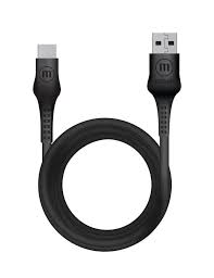 [CB-JEL-USBC-6FTBLK] CABLE USB A USB TIPO C, 4 PIES (1.2 m) / MARCA MAXELL / MODELO JELLEEZ COLOR NEGRO