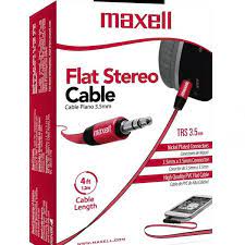 [AUD-500RED] CABLE DE AUDIO JACK 3.5MM, DE 4.5 PIES (1.3 m) / MARCA MAXELL / MODELO AUD-500 ROJO
