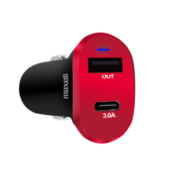 [DUSB-C2] CARGADOR DE CARRO PARA 2 PUERTOS 2.4A/3A, USB Y USB TIPO C / MARCA MAXELL / MODELO DUSB-C2