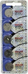 [BATX1CR1616] BATERIAS DE LITIO CR-1616 / UNIDAD / MARCA MAXELL