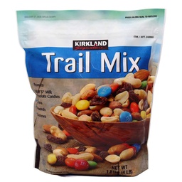[KIRKLANDMIX] BOCADILLOS MIX / M & M'S DE MANÍ, MANÍ Y CHOCOLATE CON LECHE, PASAS, ALMENDRAS Y MEREY / MARCA KIRKLAND / 1.6 OZ / UNIDAD