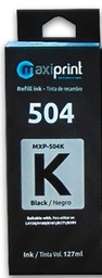 [MAXT544K] TINTA T544 65ML COLOR BLACK PARA L1110 L3110 L3210 L3150 L5190 MARCA MAXIPRINT