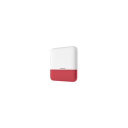 [DS-PS1-E-WB(O-STD)/Red] SIRENA EXTERNA INALáMBRICA // COMUNICACIóN INALáMBRICA 868MHZ // DISTANCIA RF 1.6KM (áREA ABIERTA) // VIDA úTIL ESTIMADA DE LA BATERíA DE 3 AñOS // DECIBELES DEL ZUMBADOR: 110 DB // FáCIL INSTALACIóN // CON LUZ ESTROBOSCóPICA // CONFIGURABLE A TRAVéS DE APP // PROTECCIóN NIVEL IP65 // MARCA HIKVISION