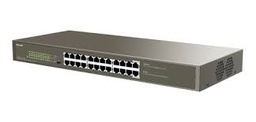 [TEG1124P-24-250W] SWITCH DE 24 PUERTOS POE A 10/100/1000 MBPS / SWITCH NO ADMINISTRABLE / CAPACIDAD DE CONMUTACIóN: 48 GBPS / VELOCIDAD DE REENVíO DE PAQUETES: 35,7 MBPS / BUFFER 2 MB / CAPACIDAD POE 225W (POR PUERTO: AF: 15.4W, AT: 30W) / CAJA DE ACERO RACKEABLE CON LEDS / PROTECCION CONTRA RAYOS 6KV / FUNCION DE VLAN / MARCA TENDA / MODELO TEG1124P-24-250W