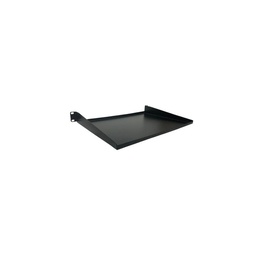 [01PT31] BANDEJA DE RACK, CLASICA LISA, 1U, 19 X 12, COLOR NEGRO. MARCA METALNET