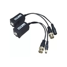 [CVB02P] VIDEO BALUN PASIVO UTP RJ45 CON CORRIENTE // COMPATIBLE TVI/AHD/CVI/CVBS // GENERICO