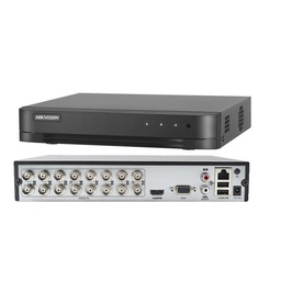 [DS-7216HGHI-K1(STD)(C)(S)] DVR HíBRIDO ALL IN ONE DE 16 CANALES (FORMATO: AHD, TVI, CVI, CVBS Y CáMARAS IP) // RESOLUCIóN: 1080P LITE@15FPS // ENTRADA IP DE 2 CANALES HASTA 5MPX // ENTRADA/SALIDA DE AUDIO 1 CANAL // 2 PUERTOS USB // 1 INTERFAZ SATA (HASTA 10TB HDD) // DISCO DURO NO INCLUIDO // MARCA HIKVISION
