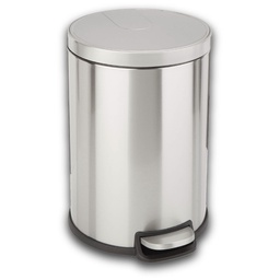 [406667] PAPELERA / MATERIAL: ACERO INOXIDABLE / FACIL DE LIMPIAR /CAPACIDAD 8 L / MARCA LIFE ART / ALTURA: 33 CM DIAMETRO: 23 CM COLOR GRIS