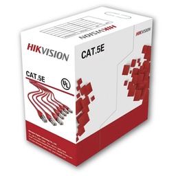 [DS-1LN5EO-UU/E(O-STD)] CABLE DE RED EXTERIOR UTP CAT5E // 305 METROS // GRAN RESISTENCIA AL FUEGO DEL MATERIAL PE // COBRE SÓLIDO 100 % // DIÁMETRO DE LA INSOLACIÓN 0,88±0,03 MM // GROSOR 0,55±0,03 MM // MATERIAL PE (CUMPLE ROHS) // LARGA DISTANCIA DE TRANSMISIÓN POE GARANTIZADA// FABRICADO EN CHINA // MARCA HIKVISION // MODELO DS-1LN5EO-UU/E