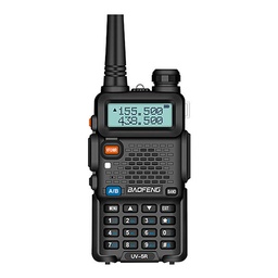 [UV-5R-1] RADIO WALKIE TALKIE MODELO UV-5R // BANDA DUAL (VHF-UHF) // PANTALLA LCD, LARGO ALCANCE, LINTERNA LED, PROGRAMABLE, CON RADIO FM // RANGO DE FRECUENCIA: VHF: 136-174 MHz(Rx/Tx). UHF: 400-520 MHz(Rx/Tx) // BATERÍA RECARGABLE DE LITHIUM-ION 7.4V/1500 MAH // INCLUYE 1 RADIO, BATERIA, MANOS LIBRES, ANTENA, CLIP, CARGADOR, MANUAL // MARCA BAOFENG
