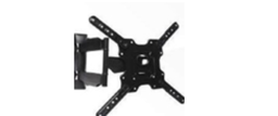 [P4] BASE ARTICULADA PARA TV 24"A 55", COLOR NEGRA, SOPORTA 28 KG, KIT DE INSTALACIÓN. MARCA PICKENS