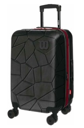[W1731N20] MALETA VIAJERA PEQUEÑA / 20 PULGADAS / DIMENSIONES: 57X37X22 CM / CAPACIDAD DE 10 KG / CORREAS ELASTICAS | RUEDAS ROTATIVAS 360 GRADOS | INCLUYE CANDADO | MARCA WILSON / COLOR NEGRO