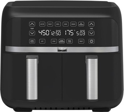 [AIRFRYER90135] FREIDORA DE AIRE / CAPACIDAD 7.5 L / DOBLE CESTA / TENOLOGIA DE CALOR CIRCULAR DE ALTO RENDIMIENTO / TEMPERATURA MINIMA Y MAXIMA 32 – 232 °C / 1800 W / PANTALLA DIGITAL / COLOR NEGRO MATTE / MARCA BELLA PRO / MODELO 90135