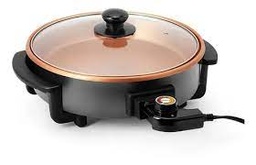 [HH-09198001C] SARTEN ELECTRICO DE 28 CM | SARTEN MULTIFUNCIONAL: ESTOFAR, SALTEAR, FREIR Y DORAR | CON CONTROL DE  TEMPERATURA AJUSTABLE 93 A 218 °C |  POTENCIA 1400 WATTS |   CON TAPA DE VIDRIO TEMPLADO | CON PIE  ANTIDESLIZANTE Y ASA FRIA | MARCA HOLSTEIN| MODELO HH-09198001C