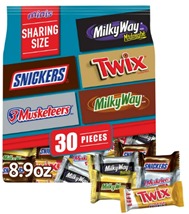 [CHOCLATEMIX30UND] MINI CHOCOLATE MIX | SNICKERS, TWIX, MILKY WAT, MUSKETEERS | 30 UNIDADES