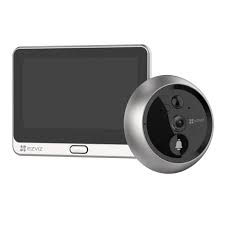 [CS-DP2C-A0-6E2WPFBS(AM-STD)(Silver)] TIMBRE Y MIRILLA INTELIGENTE INALAMBRICO // RESOLUCION 1080P // LENTE DE 155 GRADOS // BATERIA DE LITIO RECARGABLE 4600MAH // VISION NOCTURNA DE 5M // PANTALLA 4.3 PULGADAS // AUDIO BIDIRECCIONAL // DETECCION DE MOVIMIENTO // WIFI PARA APP GRATIS // MARCA EZVIZ