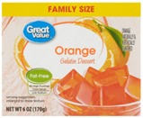 [GELNARGREAT] GELATINA DE NARANJA / 170 G / GREAT VALUE