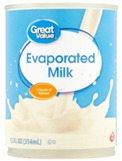 [EVAMILKGREATVAL] LECHE EVAPORADA / GREAT VALUE / 354 ML