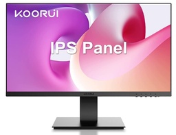 [KOORUI] MONITOR 24” / LED IPS FHD 1080P / BISEL ULTRA FINO / 75HZ / ÁNGULO DE VISIÓN DE 178° / TECNOLOGÍA ADAPTIVE SYNC / PUERTO HDMI / PUERTO VGA / MARCA KOORUI