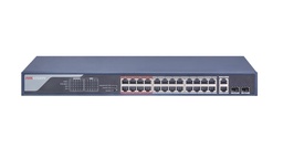 [DS-3E0326P-E(C)(O-STD)] SWITCH NO ADMINISTRABLE FAST ETHERNET DE 24 PUERTOS POE | PUERTOS POE DE 24×10/100 MBPS, | PUERTO RJ45 X 2 DE 1000 MBPS Y PUERTO DE FIBRA ÓPTICA SFP X 2 DE 1000 MBPS | DISTANCIA DE TRANSMISIÓN DE HASTA 300 M | CAPACIDAD DE CONMUTACIÓN 8.8 GBPS | PROPORCIONA HASTA 30W POR PUERTO POE | PRESUPUESTO DE ENERGÍA POE 370 W | INSTALACIÓN PLUG-AND-PLAY | MARCA HIKVISION