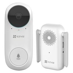 [CS-DB2C-A0-1E3WPBR(US)(Mul)(Bundle)] KIT VIDEO PORTERO INALAMBRICO | RESOLUCIÓN DE CÁMARA FHD 1080P | CAMPO DE VISIÓN VERTICAL DE 160° | INTEGRADO: MICRÓFONO, ALTAVOZ | VISIÓN NOCTURNA HASTA 6 MTS | BATERIA DE 5200 MAH | ALARMA ANTISABOTAJE | DETECCIÓN AVANZADA DE PERSONAS | MARCA EZVIZ