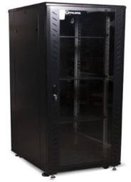 [OL-AS68272] RACK PISO CERRADO CON PUERTAS DE VIDRIO LISA 27U 600X800OL. MARCA ONLINK