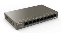 [TEG1109P-8-102W] SWITCH/CONMUTADOR DE ESCRITORIO DE 9 PUERTOS A 10/100/1000 MBPS |PROTECCIÓN CONTRA RAYOS PARA PUERTOS DE 6KV | CAPACIDAD DE 18 GBPS | SOPORTA MONTAJE DE RACK | MARCA TENDA