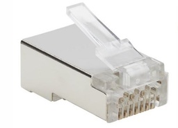 [RJ45C6-PT-UND] CONECTOR RJ-45 PT PASSTHROUGH CAT 5-5E UNID