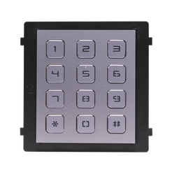 [DS-KD-KP(O-STD)/MALETA] MÓDULO DE TECLADO PARA FRENTE DE CALLE MODULAR / DESBLOQUEO DE PUERTA MEDIANTE CÓDIGO / LLAMADA A MONITOR FUNCIÓN DE TV PORTERO / APERTURA DE PUERTA MEDIANTE CONTRASEÑA / LLAMADA A MONITOR / COMPATIBLE CON MONTAJE EMPOTRADO O EN SUPERFICIE / CONFIGURABLE MEDIANTE IVMS4200/ MARCA HIKVISION / MALETA