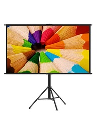 [PANTALLA-TOWOND] PANTALLA DE PROYECTOR CON SOPORTE PARA INTERIORES Y EXTERIORES DE 100 PULGADAS // PANTALLA DE PELÍCULA PORTÁTIL 16:9 4K HD CON BOLSA DE TRANSPORTE // DISEÑO SIN ARRUGAS PARA CINE EN CASA, PATIO TRASERO // MARCA TOWOND