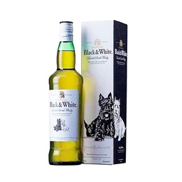 [BOTELLABLCK&WHTO75L] BOTELLA DE WHISKY BLACK & WHITE | PRESENTACIÓN DE 0,75 L