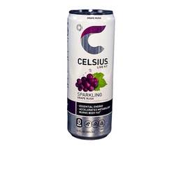 [BCELS12OZUVA] BEBIDA ENERGÉTICA // 12 ONZAS //  SABOR UVA ESPUMOSA // MARCA CELSIUS