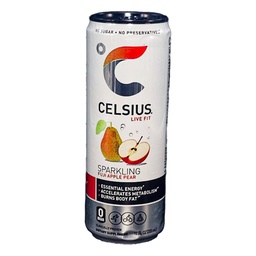 [BCELS12OZMANZANA] BEBIDA ENERGÉTICA  // 12 ONZAS //  SABOR PERA Y MANZANA ESPUMOSA  // MARCA CELSIUS