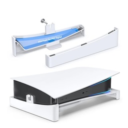 [SOPPS5HZ] SOPORTE HORIZONTAL PARA PS5 // KIT DE ACCESORIOS PARA CONSOLA PS5 CON FIJACIÓN DE TORNILLOS // COLOR BLANCO // MARCA OIVO