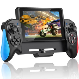 [JOYPADSWICTHCON] CONTROLES PARA NINTENDO SWITCH/OLED // JOYPAD DE UNA SOLA PIEZA DE REPUESTO PARA CONTROLADOR NINTENDO SWITCH PRO // CONTROLES DE INTERRUPTOR REMOTO CON TURBO AJUSTABLE Y VIBRACIÓN DE MOTOR DUAL