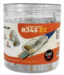 [ACC-CON-RJ45-CAT5E] CONECTOR RJ45 CAT5E PARA CABLES DE RED | 100 UNID