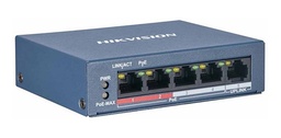 [DS-3E0105P-E/M(B)(O-STD)/MALETA] SWITCH HIKVISION // 4 PUERTOS POE // NO ADMINISTRADO // 4 PUERTOS POE DE 100 MBPS, 1 PUERTO RJ45 DE 100 MBPS // DISTANCIA DE TRANSMISIÓN DE HASTA 300 M // PROPORCIONA HASTA 30 VATIOS POR PUERTO // POE PRESUPUESTO DE ENERGÍA POE 35 W // PLUG AND PLAY // CAPACIDAD DE SWITCH DE 1 GBPS / MALETA