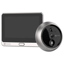 [CS-HP4-R100-6E2WPFBS(AM-STD)] VIDEOPORTERO CON MIRILLA Y PANTALLA WI-FI DE BATERÍA RECARGABLE HP4 / PARA INSTALARSE EN PUERTA / CÁMARA 1080P / SENSOR PIR / DETECCIÓN DE MOVIMIENTO / AUDIO DE DOS VÍAS / USO EN INTERIOR / MICRO SD 512 GB (MEMORIA NO INCLUIDA) / MATERIAL: METAL / DIMENSIONES PANTALLA: 115.5 X 85.5 X 24.5 MM / DIMENSIONES MIRILLA: 71 X 71 X 48.3MM / DURACIÓN DE LA BATERÍA: PROMEDIO 20 A 30 DÍAS / TIEMPO DE CARGA: APROX 3 HORAS / MARCA EZVIZ