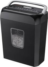 [DESTRUCTORA/C237B] TRITURADORA DE PAPEL // 6 HOJAS POR CORTE // PAPELERA 12 LITROS // COLOR NEGRO // MARCA BONSAII