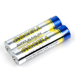 [LR03GD] PAQUETE DE 2 BATERIAS ALCALINAS AAA 1.5V / MARCA GDCELL