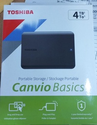 [DTB540] DISCO DURO, EXTERNO, 4TB. MARCA TOSHIBA