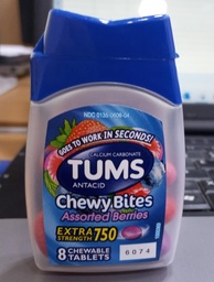 [TUMSEF750] TUMS MASTICABLES ANTIÁCIDOS SURTIDO DE BAYAS EXTRA FUERTE 750