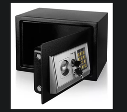 [PMCFT-20] CAJA FUERTE//DIGITAL//TECLADO CON LEDS//LLAVES DE EMERGENCIA//31X20CM//METALICA//NEGRA//MODELO T-20