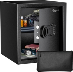 [SF-003] CAJA FUERTE BONSAII, CAPACIDAD DE 1.28 PIES CÚBICOS, CAJAS FUERTES PARA DOCUMENTOS CON BLOQUEO DE TECLADO DIGITAL, BOLSA IGNÍFUGA, MODELO SF003, MARCA BONSAII