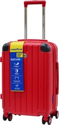[GY5-11210428-SMALL] MALETA VIAJERA PEQUEÑA//20 PULGADAS//DIMENSIONES: 56X38X23 CM//CAPACIDAD DE 10 KG//CORREAS ELASTICAS//CERRADURA DE 3 DIGITOS (TSA LOCK)//RUEDAS ROTATIVAS 360º//MATERIAL ABS//COLOR ROJO//MARCA GOODYEAR