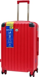 [GY5-11210428-MEDIUM] MALETA VIAJERA MEDIANA//24 PULGADAS//DIMENSIONES: 65x44x27 CM//CAPACIDAD DE 23 KG//CORREAS ELASTICAS//CERRADURA DE 3 DIGITOS (TSA LOCK)//RUEDAS ROTATIVAS 360º//MATERIAL ABS//COLOR ROJO//MARCA GOODYEAR