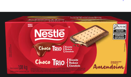 [TRIOMANI12X90] CHOCO TRIO MANI, GALLETA DULCE, CON SABOR A CHOCOLATE, RELLENA DE MANI DISPLAY 12X90G