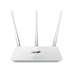 [CLWR3A243L] ROUTER INALAMBRICO N300 DE 3 ANTENAS, 300Mbps, ALTO RENDIMIENTO, VELOCIDAD 300Mbps EN BANDA 2.4GHz, FUENTE DE ALIMENTACION DC 9V 600mA  MARCA LOGAN