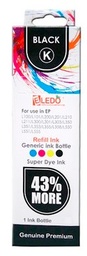[CEDTL210BK] TINTA L100/L101/L200/L201/L210/L211/L300/L301/L303/L350/L351/L353/L355/L358/L550/L551/L555 BLACK CAPACIDAD 100ML  MARCA ELEDO